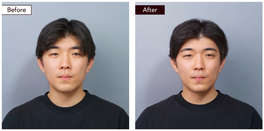 アナスタシア ミアレ 代官山店眉スタイリングBefore After3