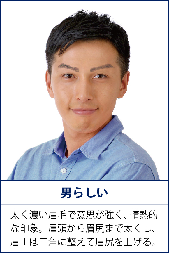 ブラックビズ眉スタイリングBefore After1