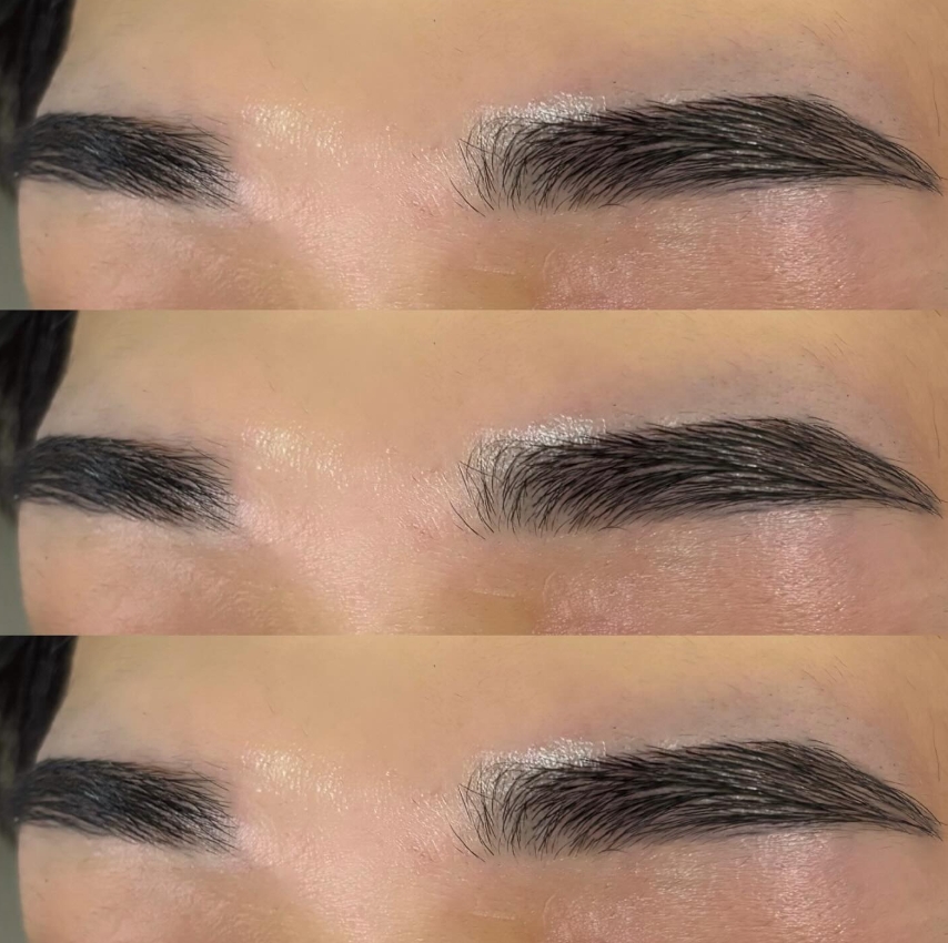 Q-LASH眉スタイリングBefore After1