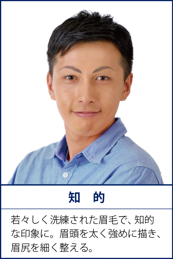 ブラックビズ眉スタイリングBefore After2