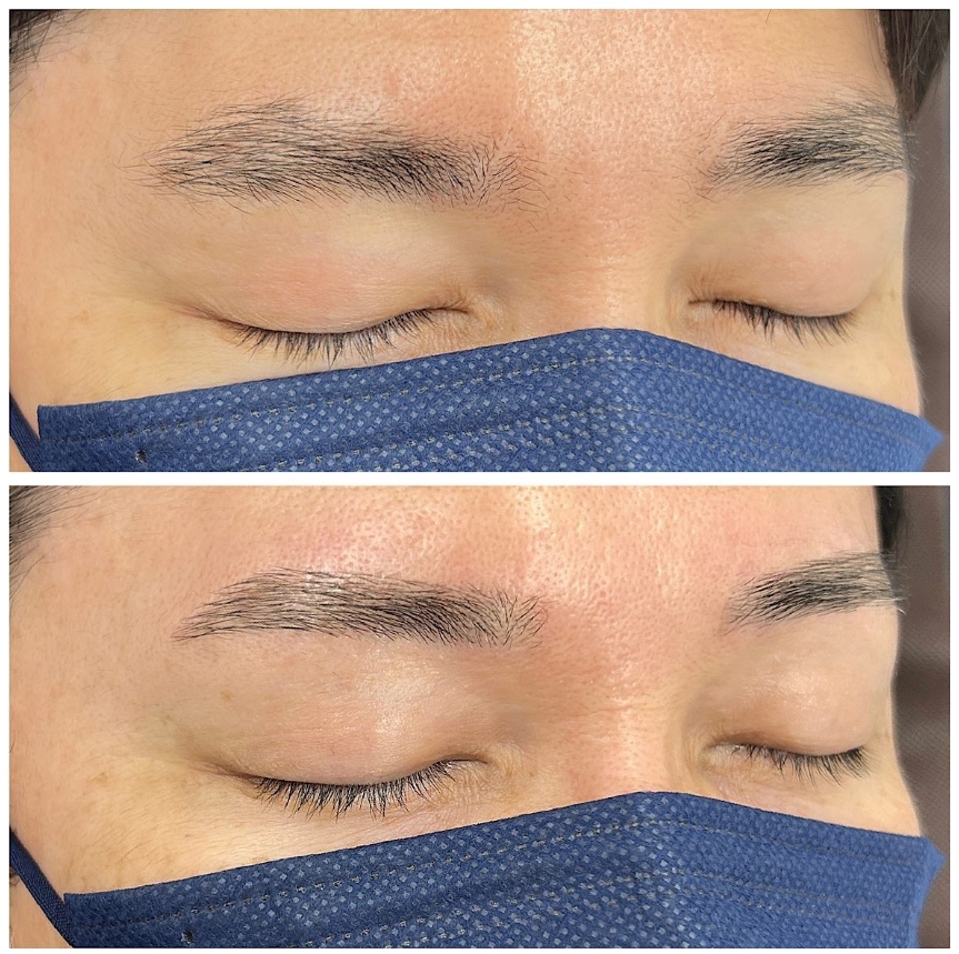 メンズ眉毛サロン BROWS 新橋店眉スタイリングBefore After3