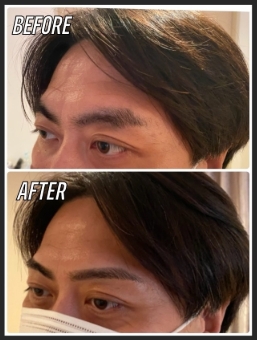メンズ眉毛サロン 代官山・中目黒・恵比寿本店眉スタイリングBefore After1