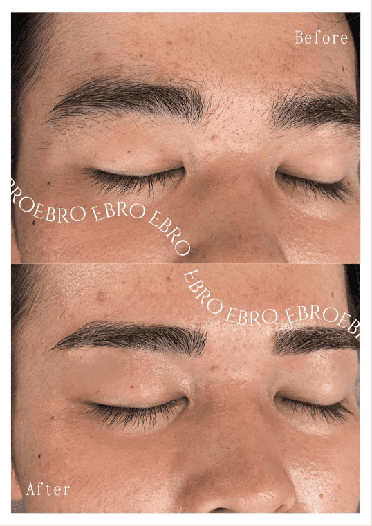 メンズまゆげ専門 Ebro眉スタイリングBefore After1