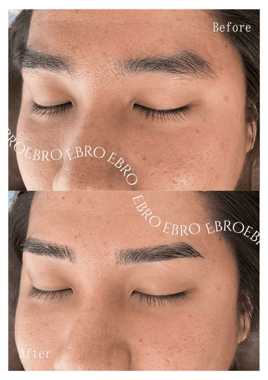 メンズまゆげ専門 Ebro眉スタイリングBefore After2